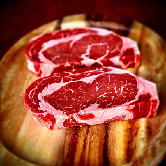 Pieces of beef